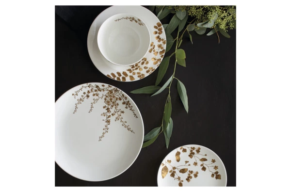 Тарелка суповая Wedgwood Вера Ванг Сад 22 см, фарфор костяной