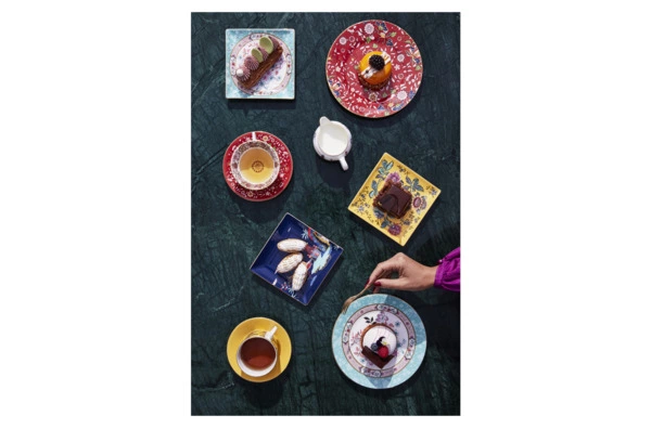 Набор из чайника, сахарницы и молочника Wedgwood Вандерласт Пагода, фарфор