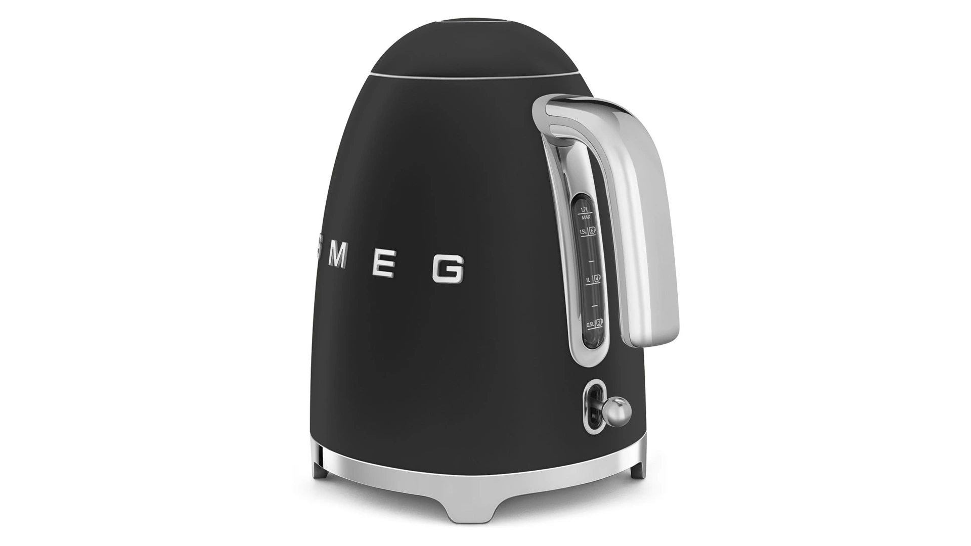 Чайник электрический SMEG KLF03BLMEU, 2400 Вт 1,7 л, матовый черный