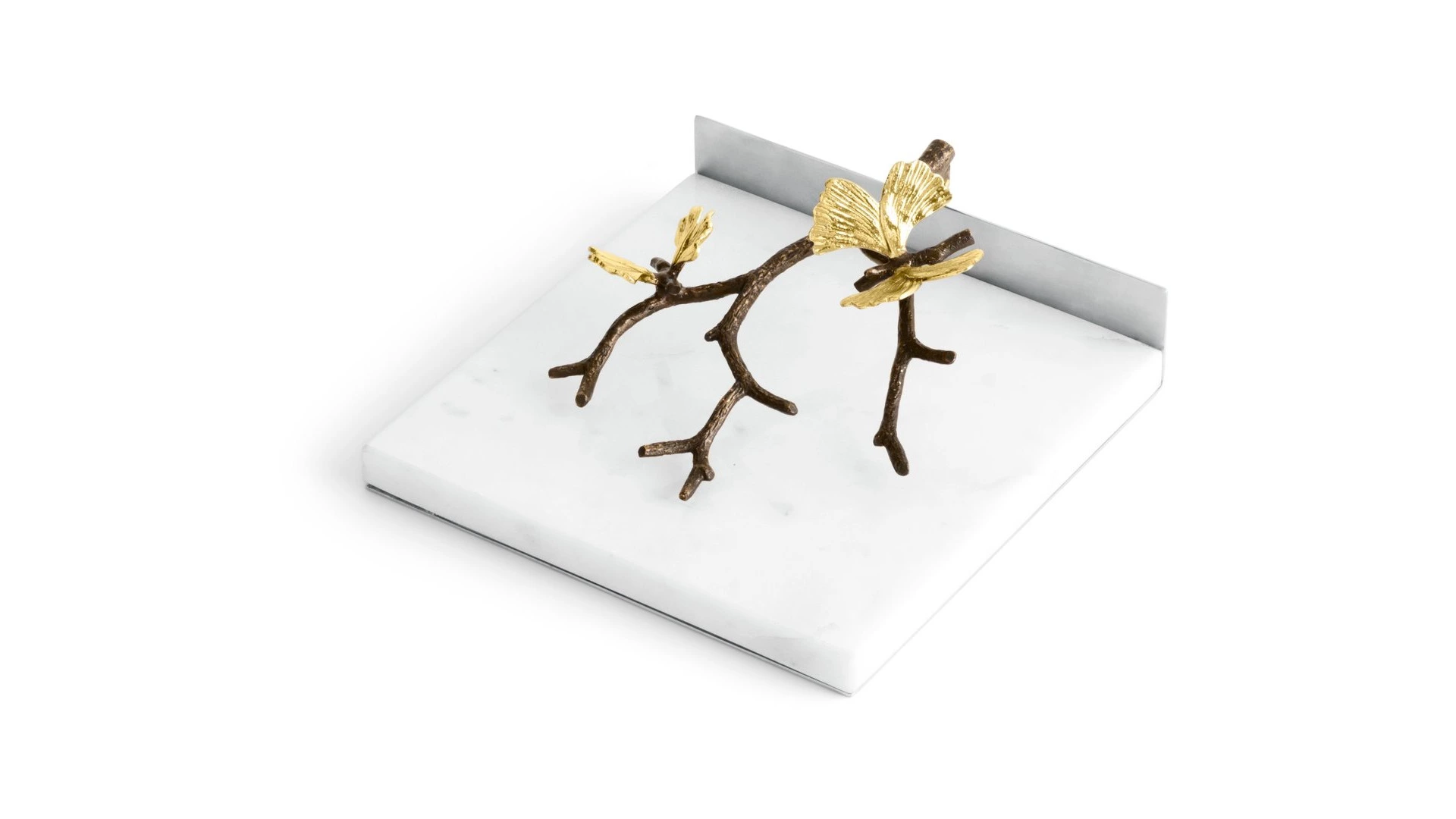 Салфетница Michael Aram Бабочка гинкго 18х17х8 см, мрамор