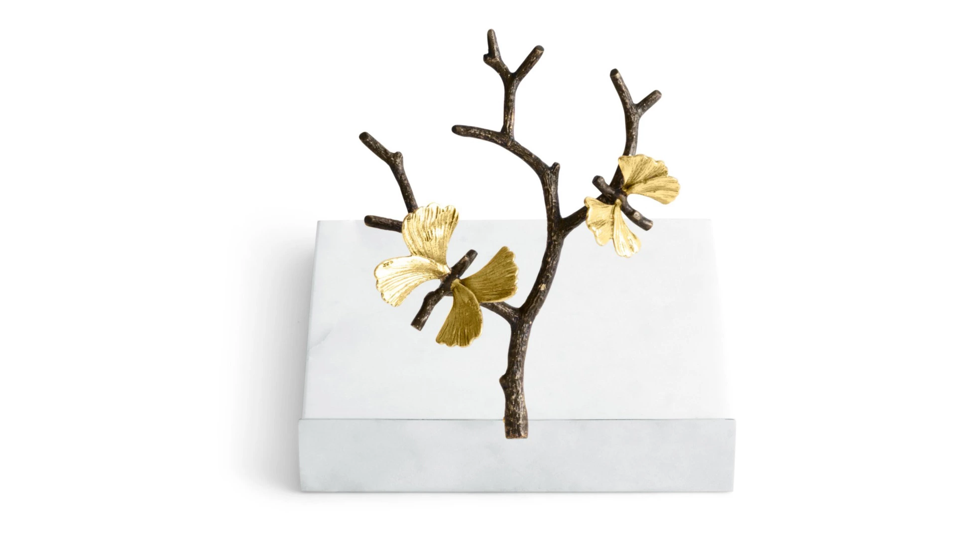 Салфетница Michael Aram Бабочка гинкго 18х17х8 см, мрамор