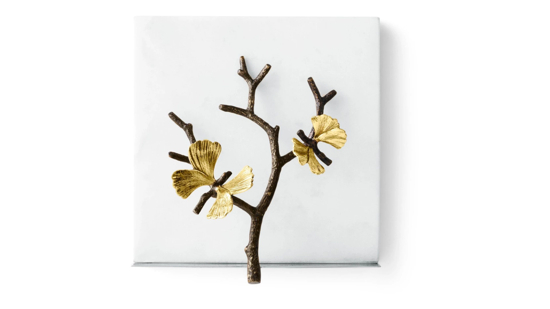 Салфетница Michael Aram Бабочка гинкго 18х17х8 см, мрамор