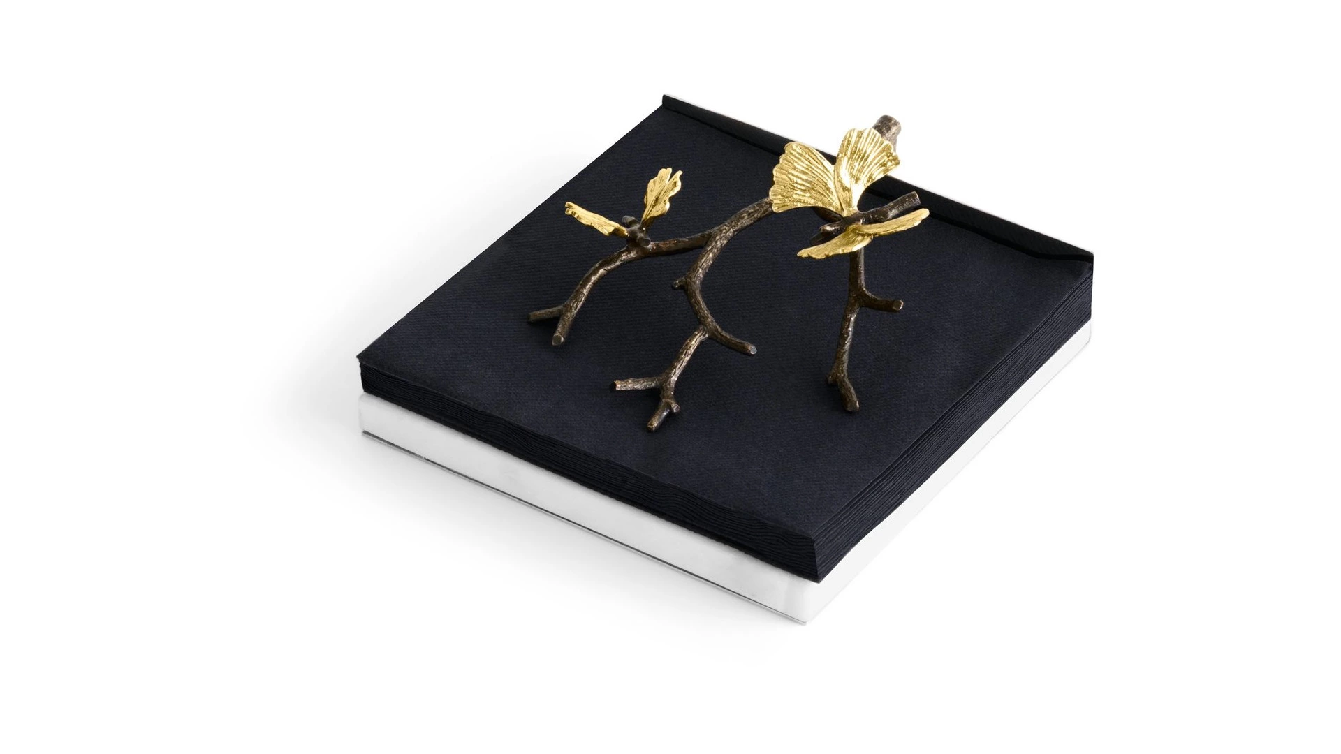 Салфетница Michael Aram Бабочка гинкго 18х17х8 см, мрамор