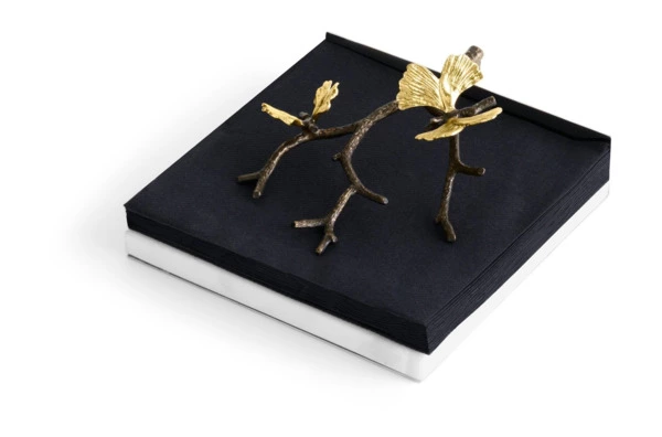 Салфетница Michael Aram Бабочка гинкго 18х17х8 см, мрамор