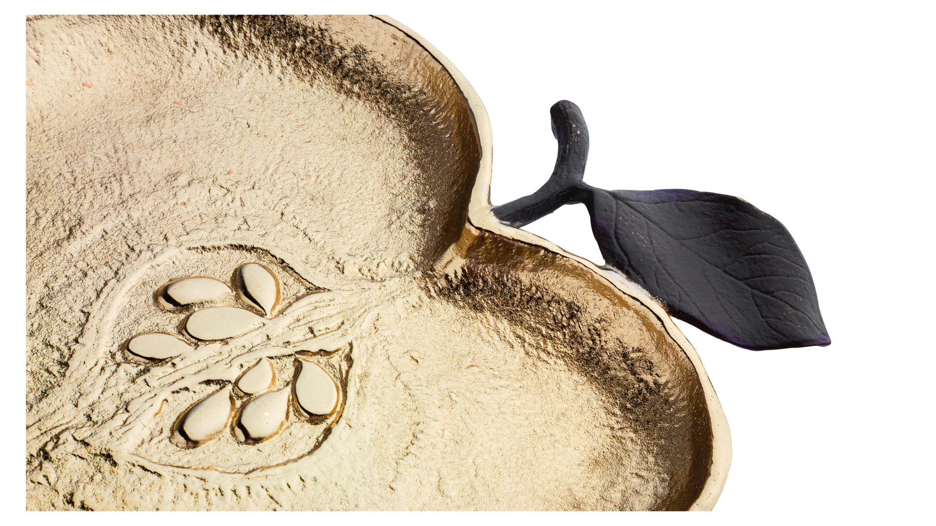 Блюдо Michael Aram Яблоко 25,5х24 см, латунь