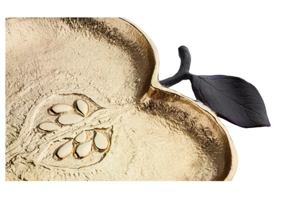 Блюдо Michael Aram Яблоко 25,5х24 см, латунь