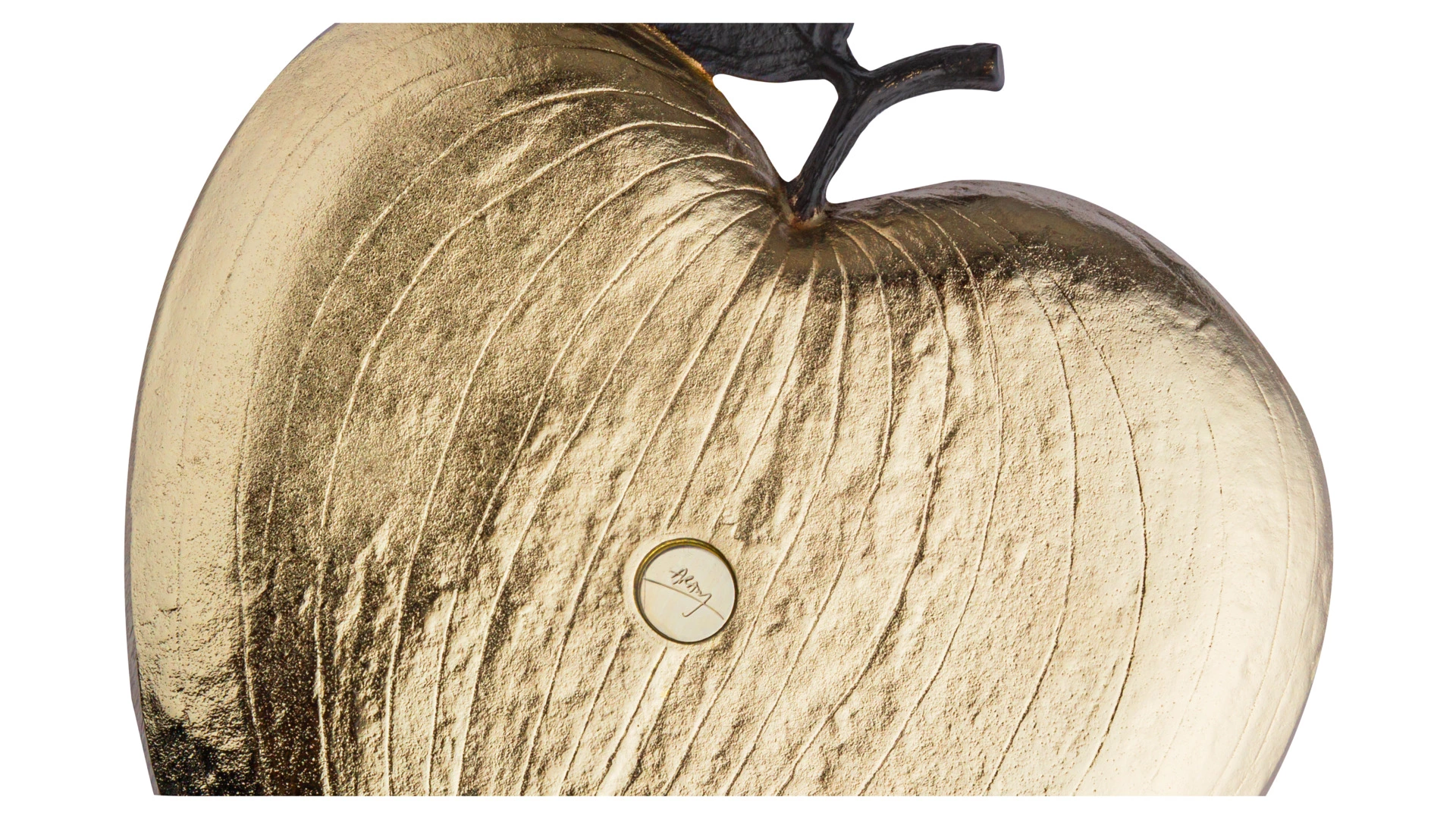 Блюдо Michael Aram Яблоко 25,5х24 см, латунь