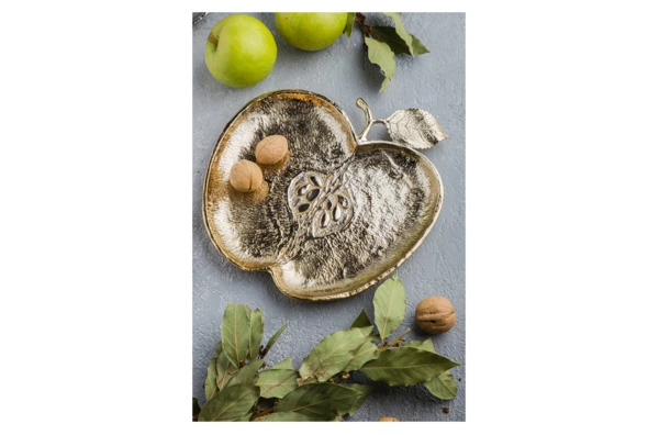 Блюдо Michael Aram Яблоко 25,5х24 см, латунь