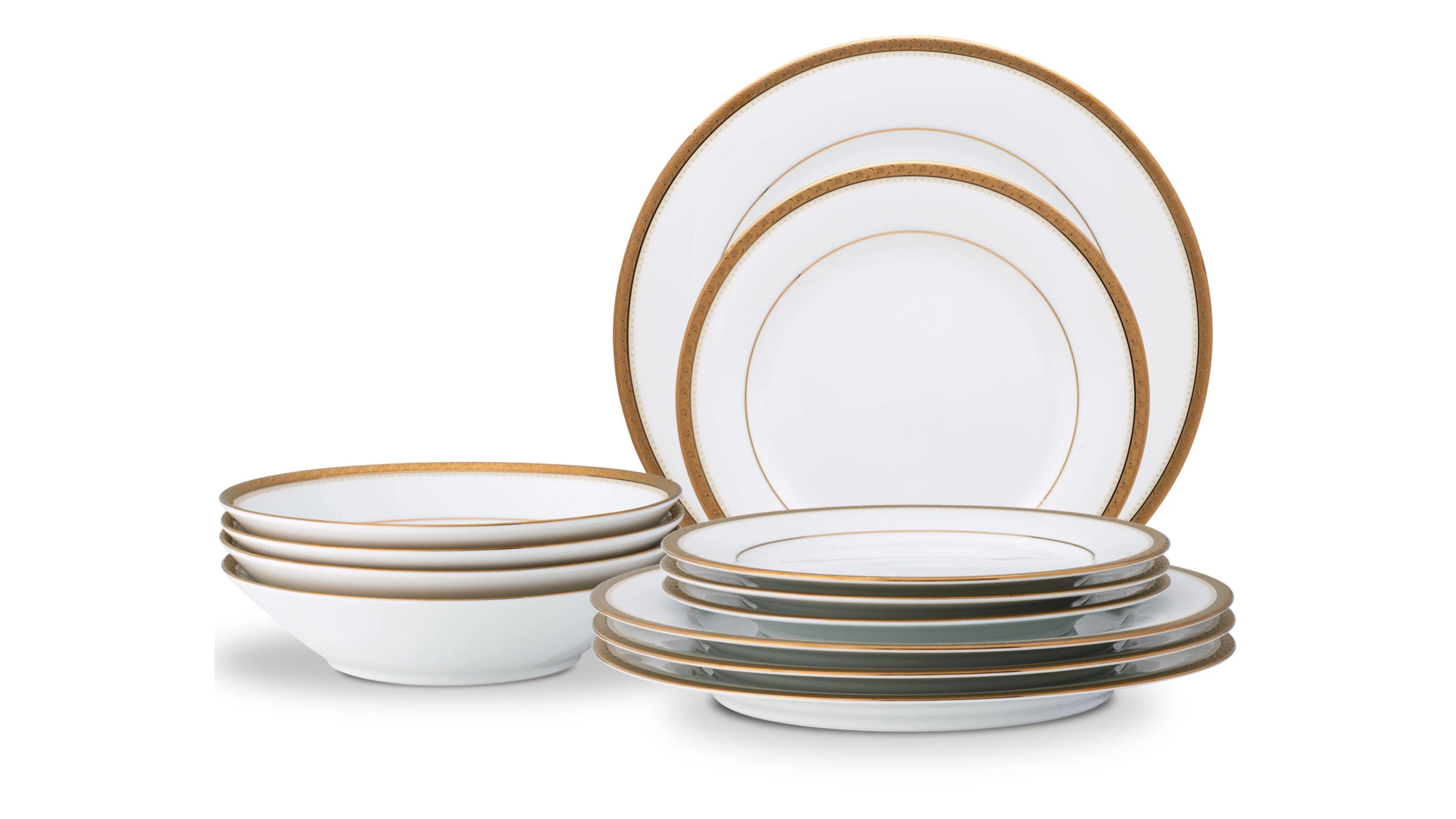 Сервиз столовый Noritake Шарлотта Голд на 4 персоны 12 предметов