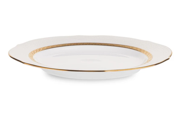 Тарелка акцентная Noritake Шарлотта Голд 23 см