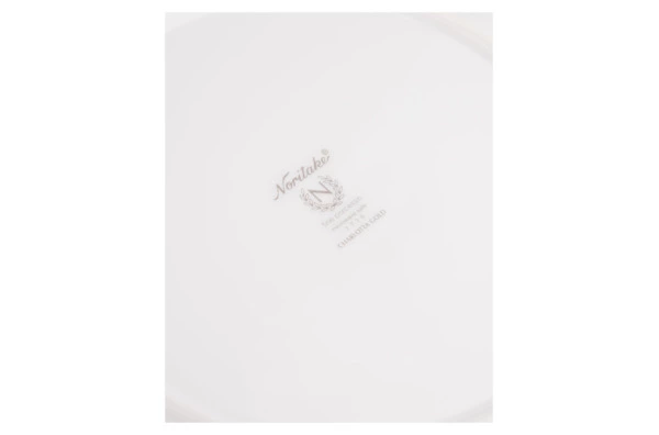 Тарелка акцентная Noritake Шарлотта Голд 23 см