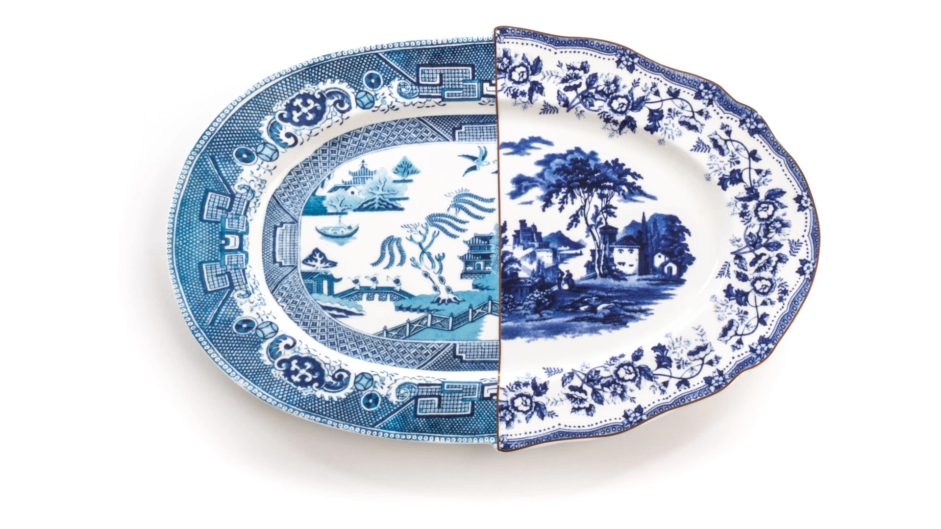 Блюдо Seletti Гибрид Диомира 37x24,8 см, фарфор