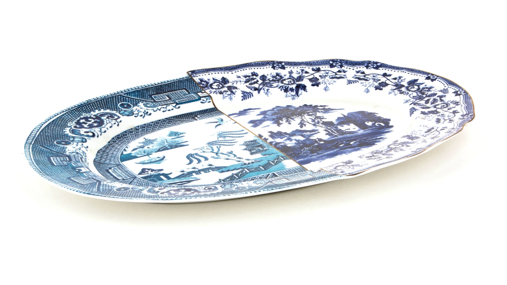 Блюдо Seletti Гибрид Диомира 37x24,8 см, фарфор