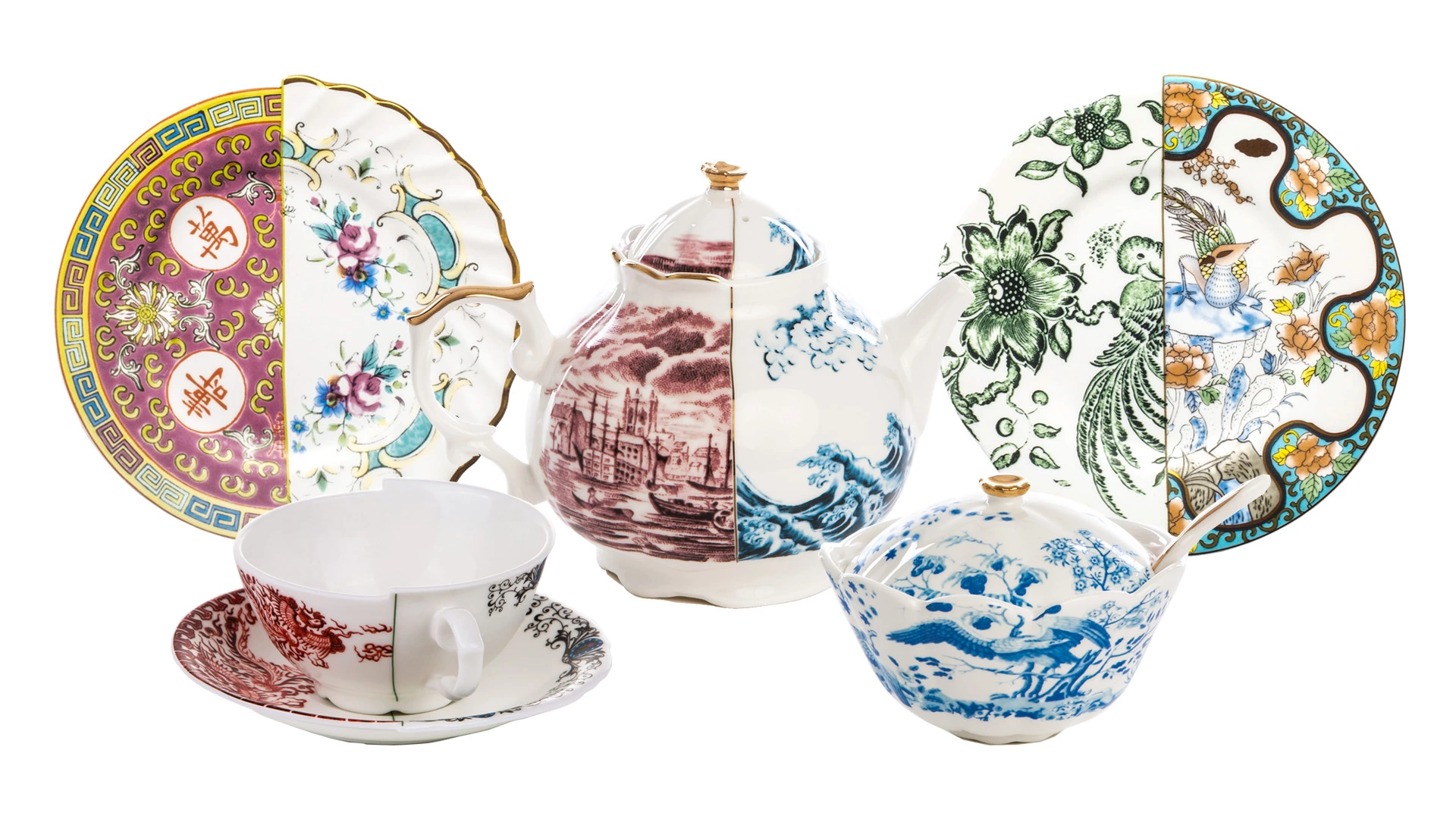 Сервиз чайный Seletti Гибрид на 6 персон 20 предметов, фарфор