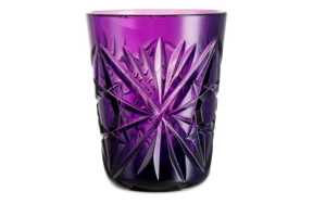 Стакан для воды ГХЗ Подарочный 190 мл, хрусталь, фиолетовый