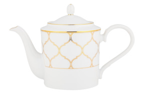 Чайник Noritake Царский дворец, золотой кант 1,5 л, фарфор