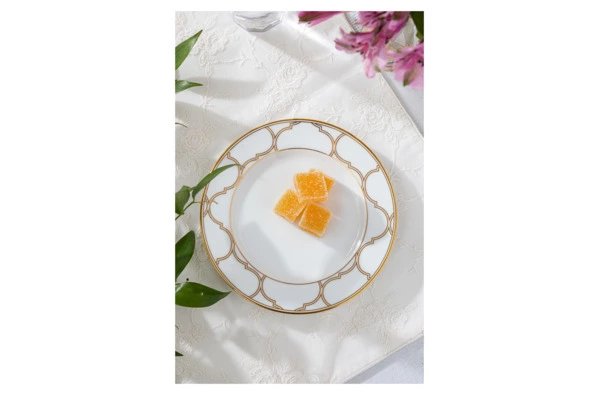 Тарелка пирожковая Noritake Царский дворец, золотой кант 16 см, фарфор