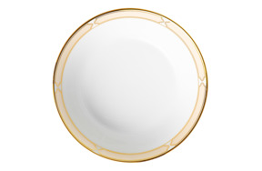 Тарелка суповая Noritake Царский дворец, золотой кант 17,5  см, фарфор