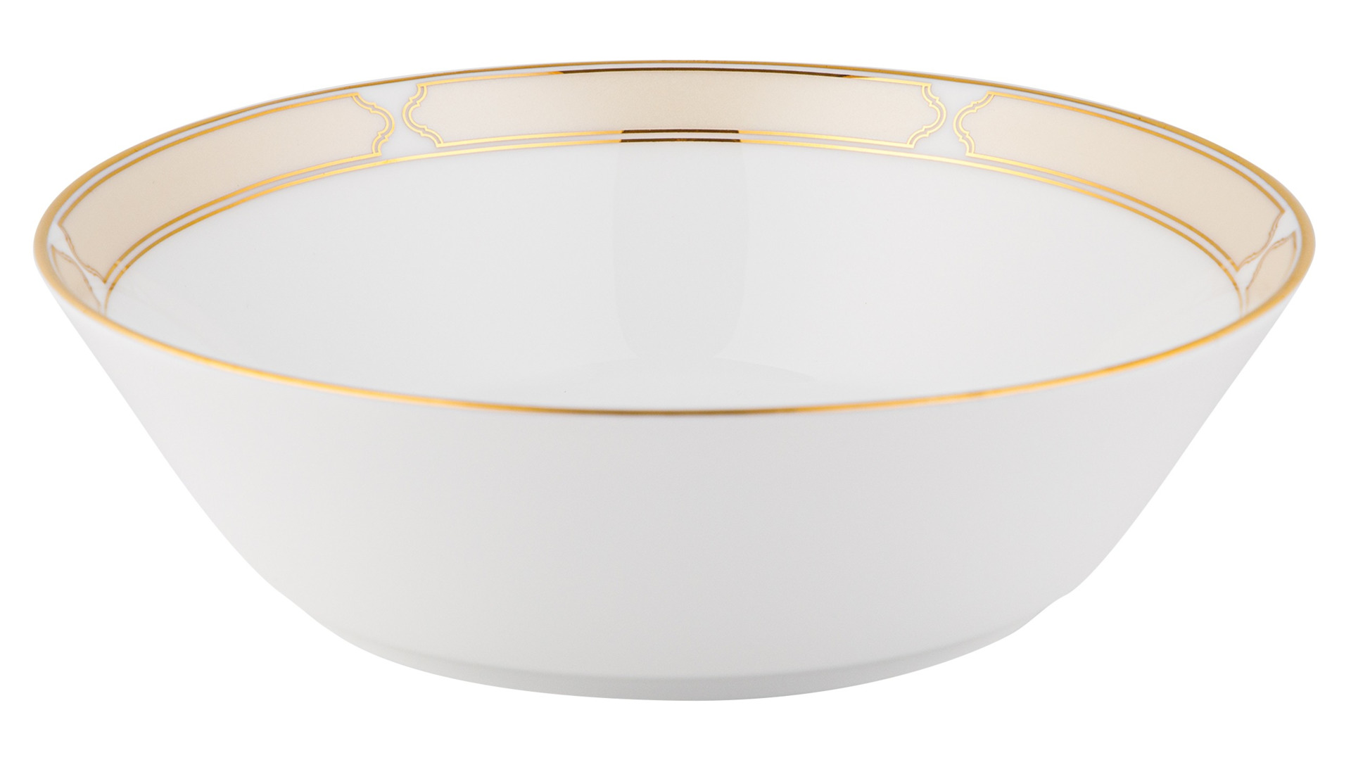 Тарелка суповая Noritake Царский дворец, золотой кант 17,5  см, фарфор