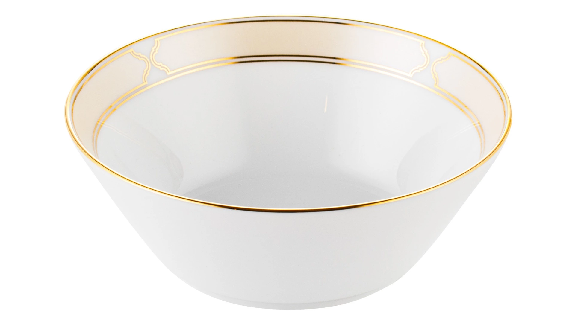 Салатник порционный Noritake Царский дворец, золотой кант 13 см, фарфор