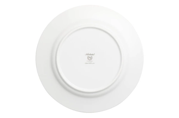 Тарелка акцентная Noritake Царский дворец, золотой кант 23 см, фарфор