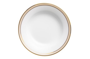 Тарелка суповая Noritake Царский дворец, золотой кант 23 см, фарфор