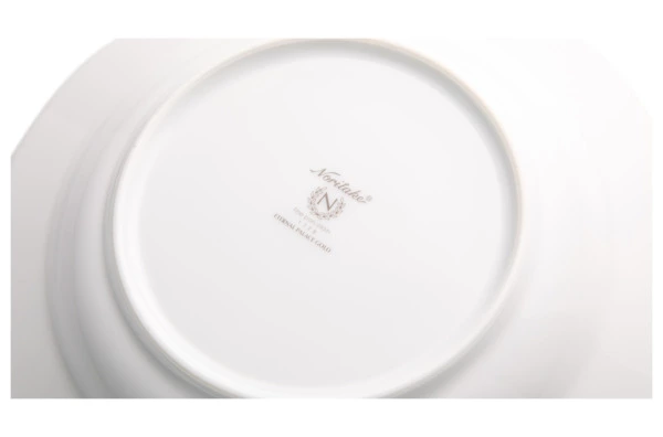 Тарелка суповая Noritake Царский дворец, золотой кант 23 см, фарфор