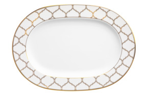 Блюдо овальное Noritake Царский дворец, золотой кант 30,5  см