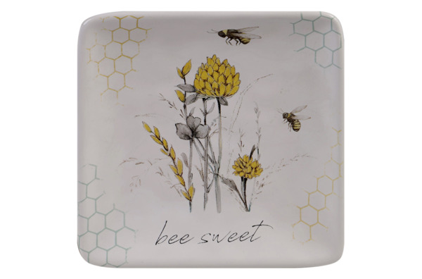 Тарелка пирожковая Certified Int Пчелки 15х15 см, керамика