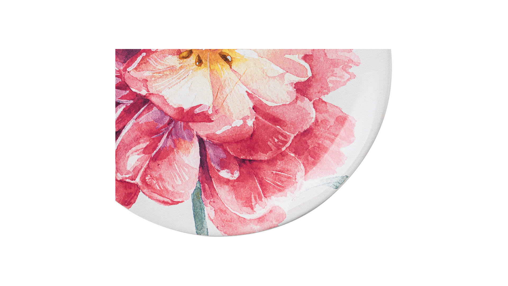 Тарелка закусочная Certified Int Весенний Букет Розовый цветок 23 см, керамика