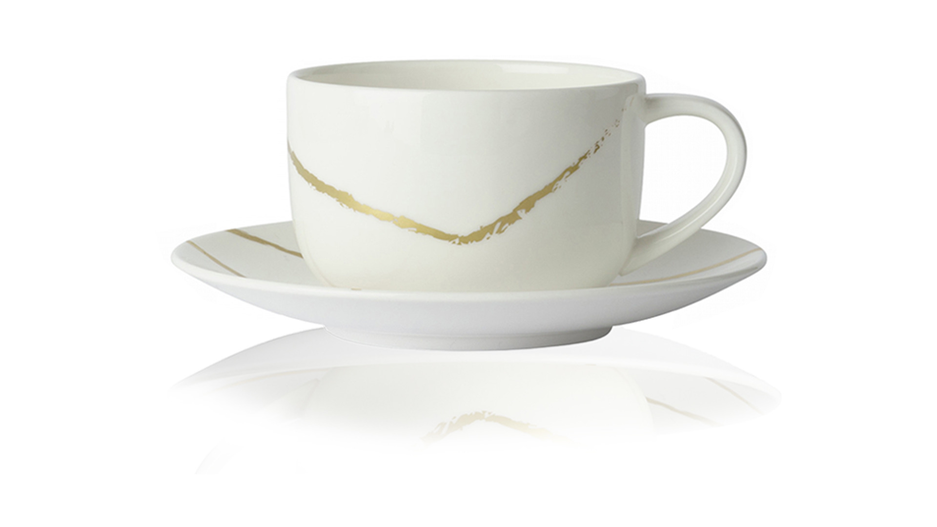 Сервиз чайный Royal Crown Derby Эскиз. Белый на 6 персон 14 предметов, фарфор