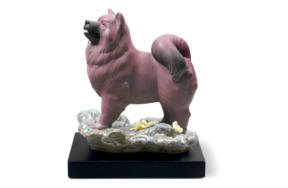 Фигурка Lladro Розовая собака 15x18 см, фарфор
