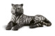 Фигурка Lladro Тигр, черный с серебром 52x26 см, фарфор