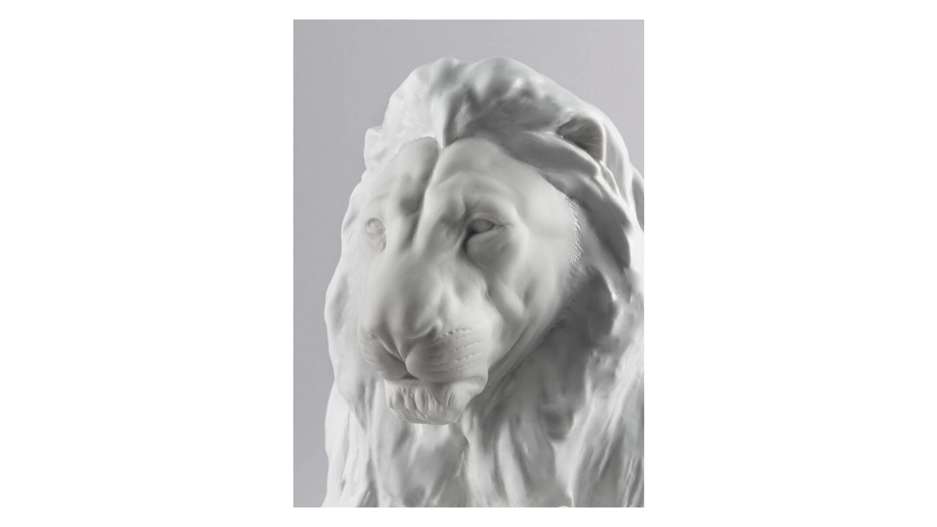 Фигурка Lladro Лев с львенком 44x21 см, фарфор