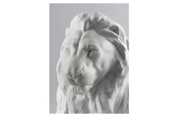 Фигурка Lladro Лев с львенком 44x21 см, фарфор