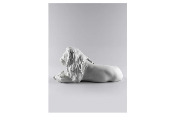 Фигурка Lladro Лев с львенком 44x21 см, фарфор
