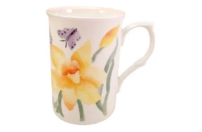 Кружка Just Mugs Луг Желтые цветы 320мл, фарфор костяной