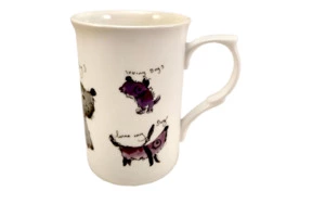 Кружка Just Mugs Веселые питомцы Собачки 400мл, фарфор костяной