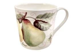 Кружка Just Mugs Фрукты Груша 400мл, фарфор костяной