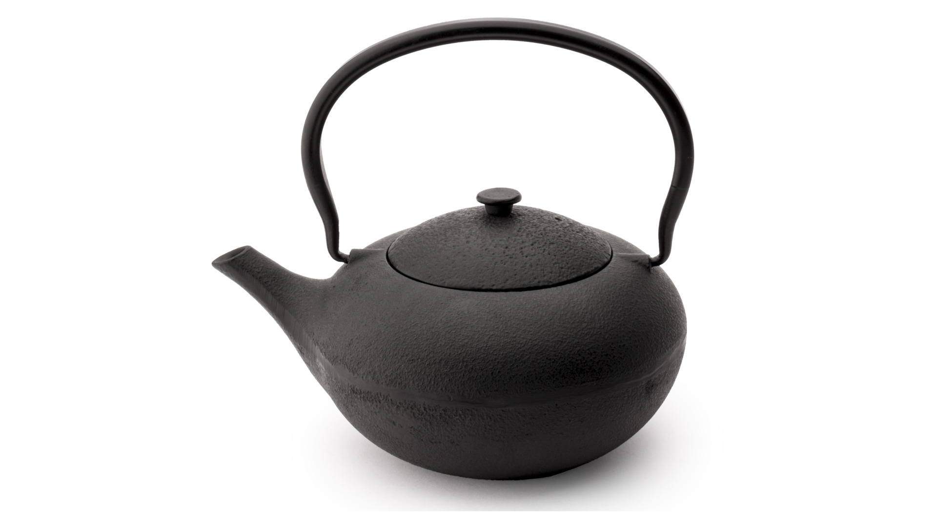 Набор для чая Bredemeijer Shanxi чайник заварочный  1 л, с фильтром, чугун, черный и 2 пиалы, фарфор