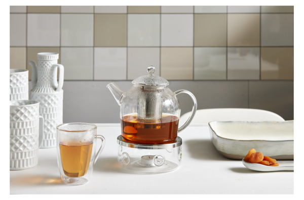 Чайник заварочный Bredemeijer Minuet с металлическим фильтром, 1,2л, стекло