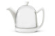 Чайник заварочный Bredemeijer Manto c фильтром, 600 мл, керамика, в стальном глянцевом корпусе, белы