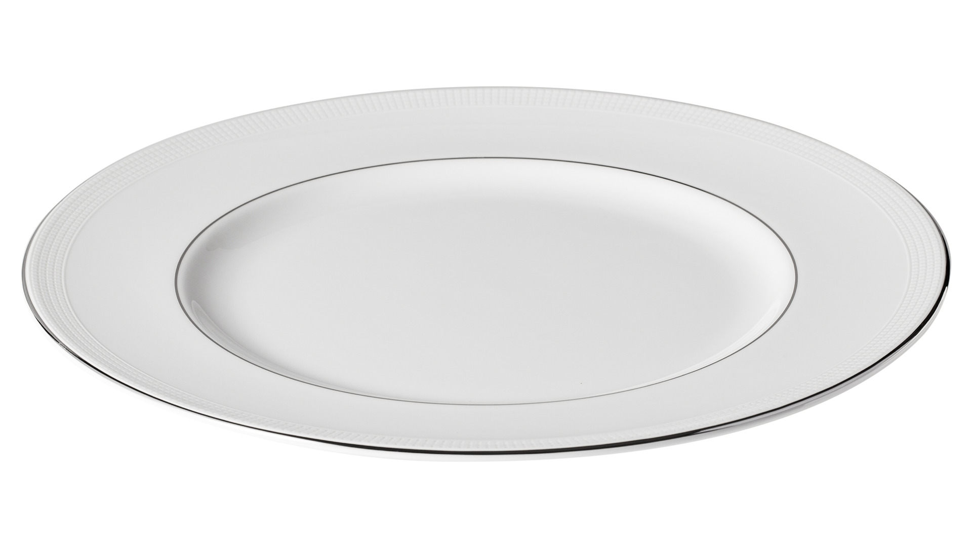 Набор тарелок обеденных Wedgwood Вера Ванг Белая Коллекция 27 см, 6 шт, фарфор костяной