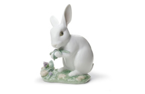 Фигурка Lladro Кролик 10x15 см, фарфор