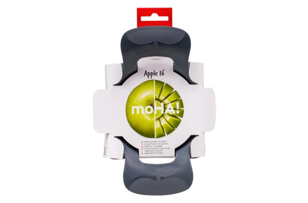 Яблокорезка на 16 долек MoHa APPLE TIME, сталь нержавеющая, черная