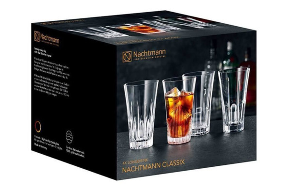Набор стаканов высоких Nachtmann CLASSIX 405 мл, 4 шт, стекло хрустальное, п/к