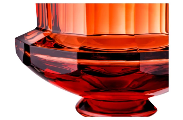 Ваза Moser Глория Цветы 35 см, розалин, п/к