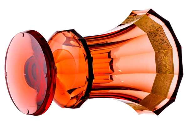 Ваза Moser Глория Цветы 35 см, розалин, п/к