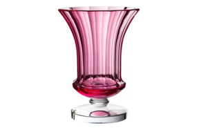 Ваза Moser Глория 25,5 см, розовая, п/к
