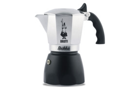 Кофеварка гейзерная на 4 чашки Bialetti BRIKKA 2020 150мл, черный